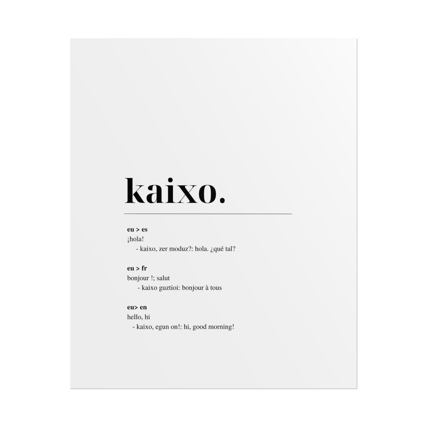 Kaixo