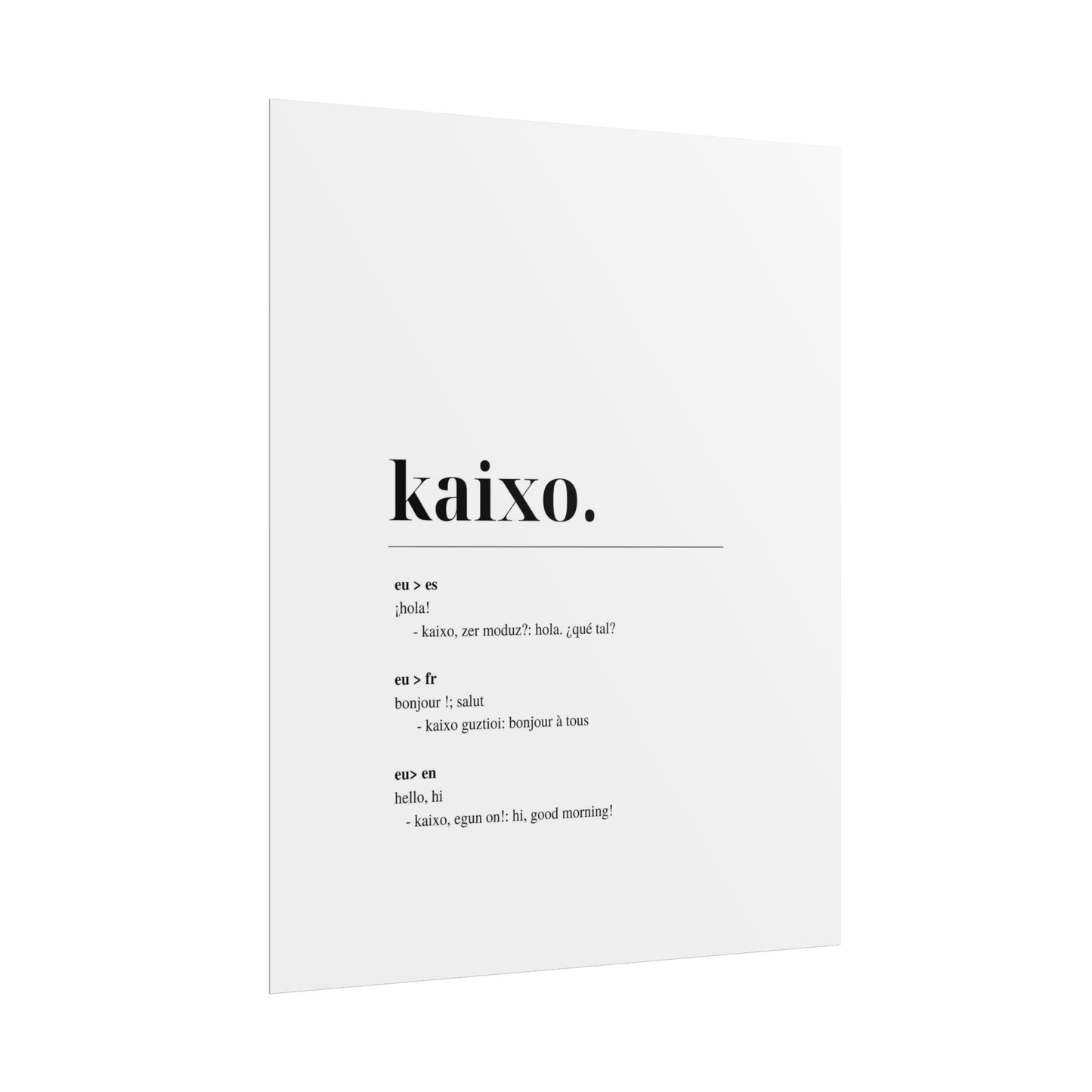 Kaixo